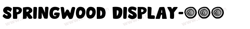 Springwood Display字体转换